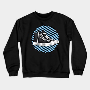 High Black Skate Sneaker Crewneck Sweatshirt